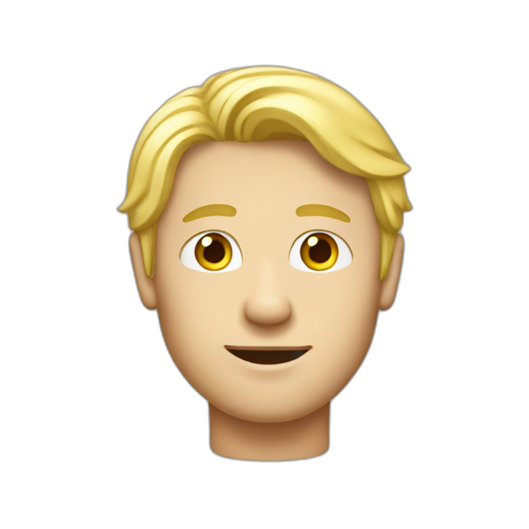 Blond guy redwith letters MAPFRE emoji