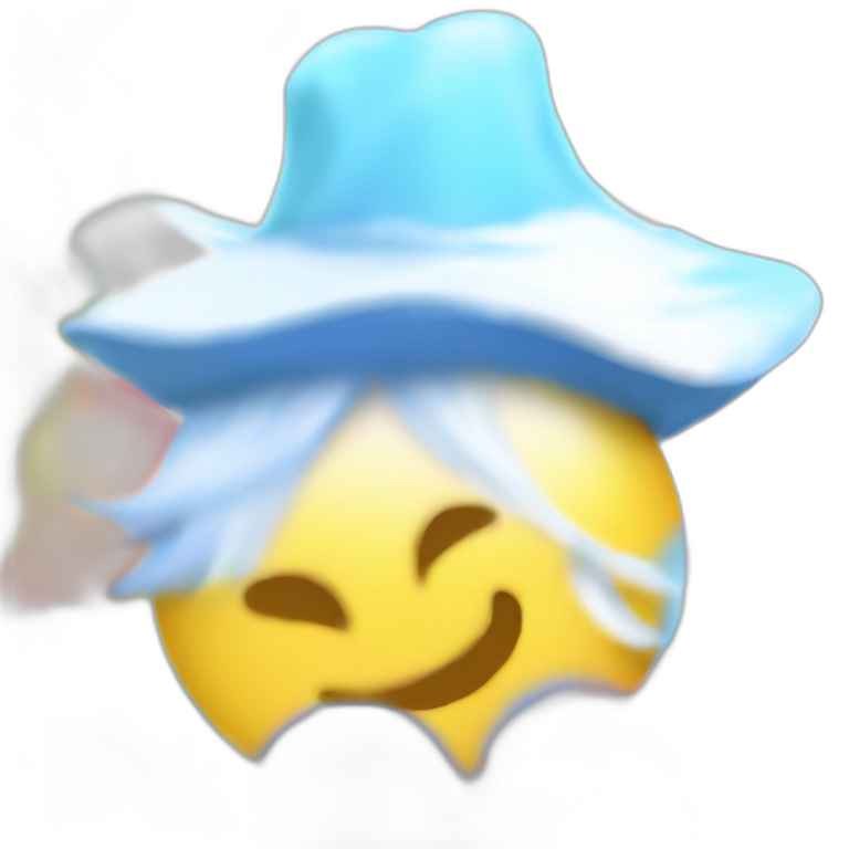 blurry hat emoji