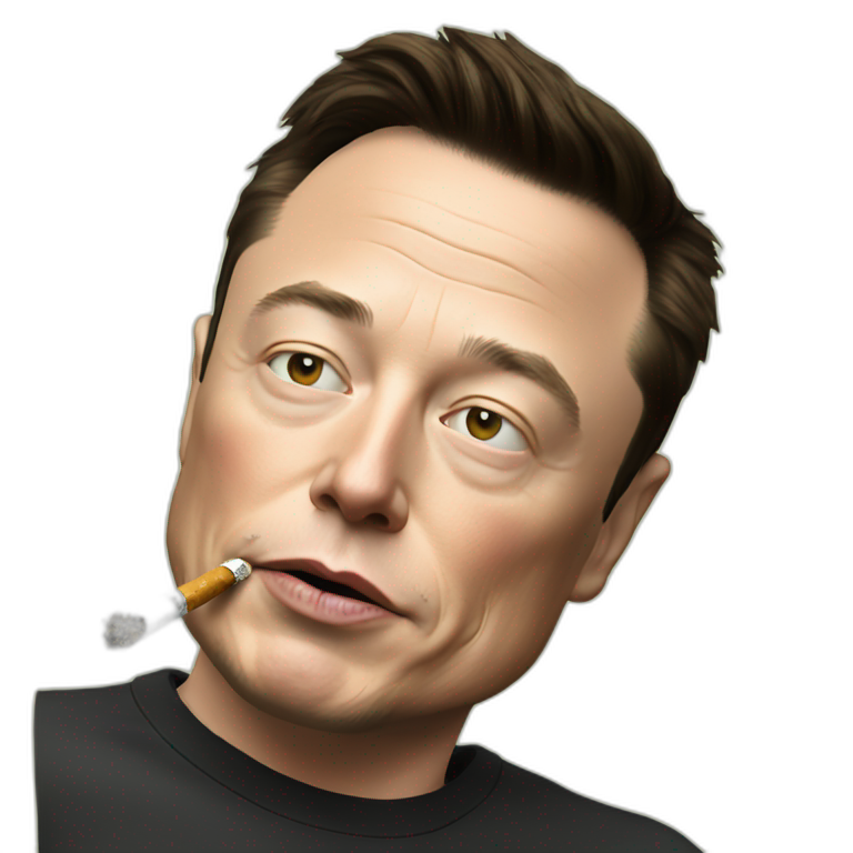 Elon musk smoking weed emoji