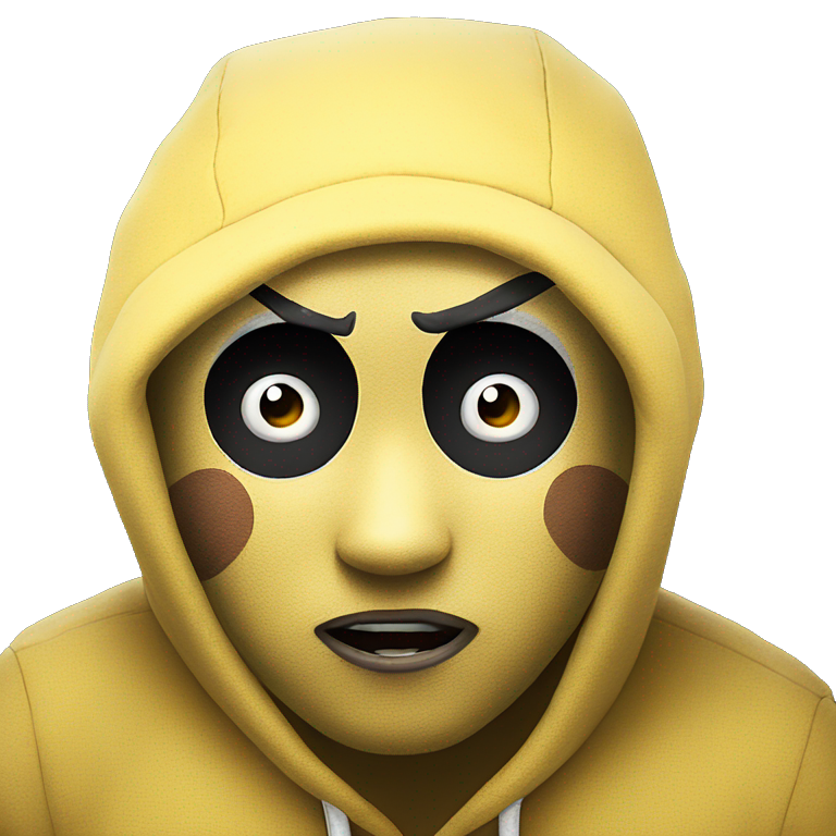 pikachu boy in horror parody emoji