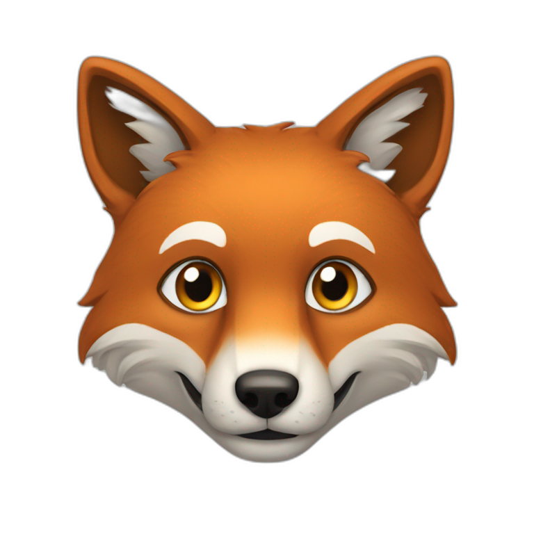 Renard qui rigole emoji