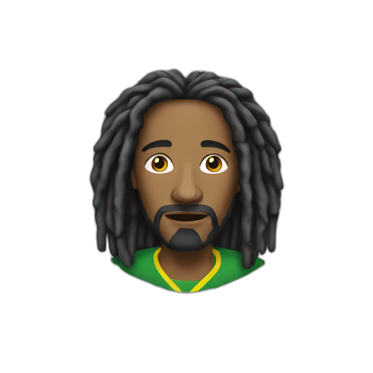 Rasta man computer guys emoji