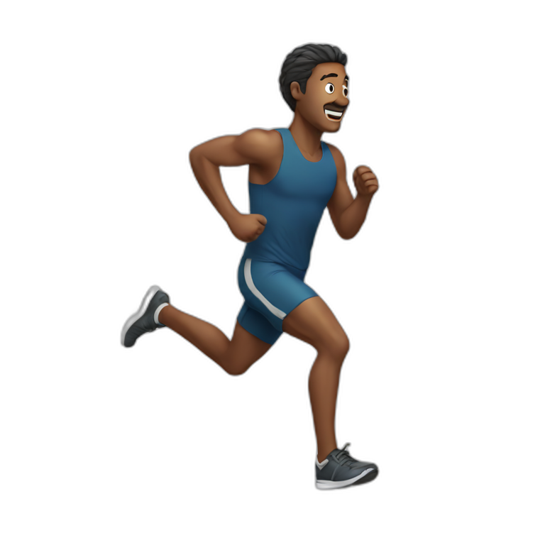 Man running emoji