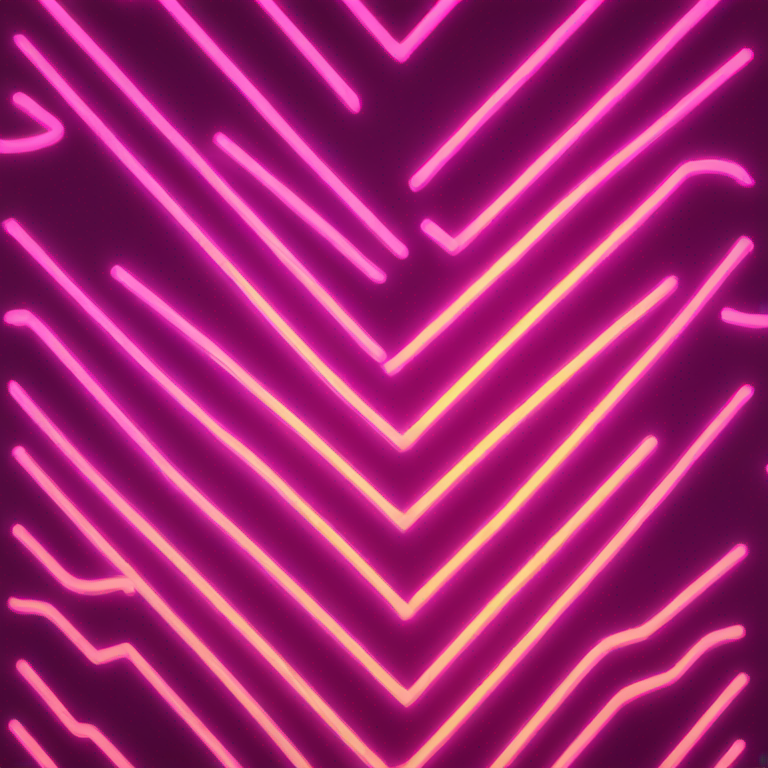 Neon light emoji