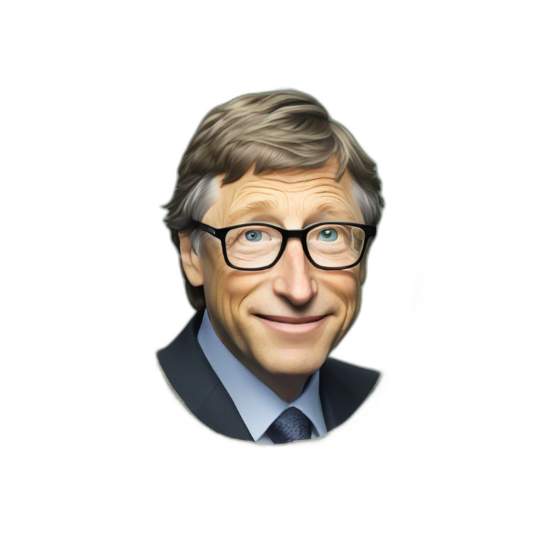 100 Dollar Bill With Bill Gates as the President emoji
