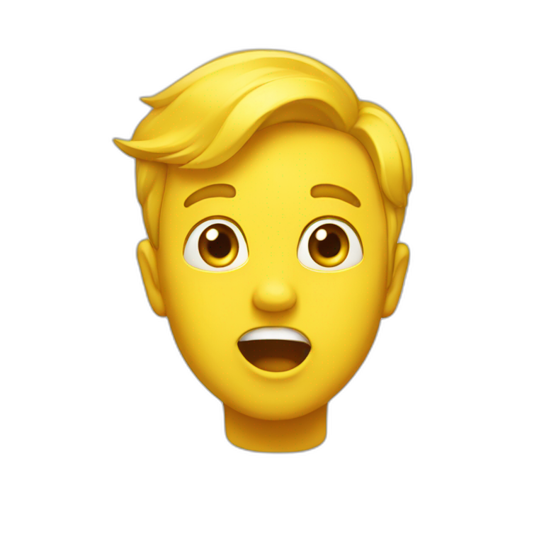 yellow suprised emoji