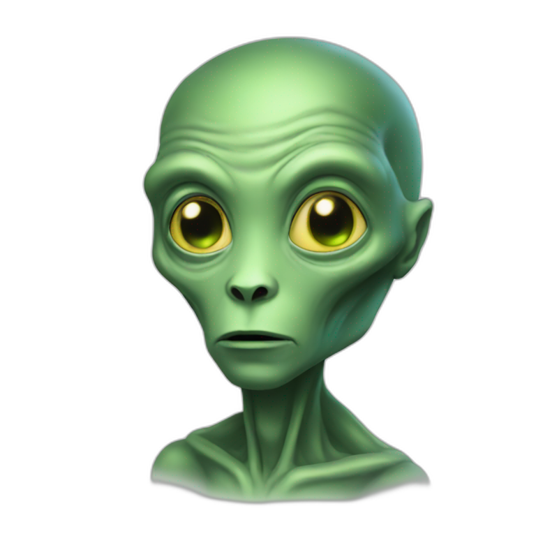 An alien emoji