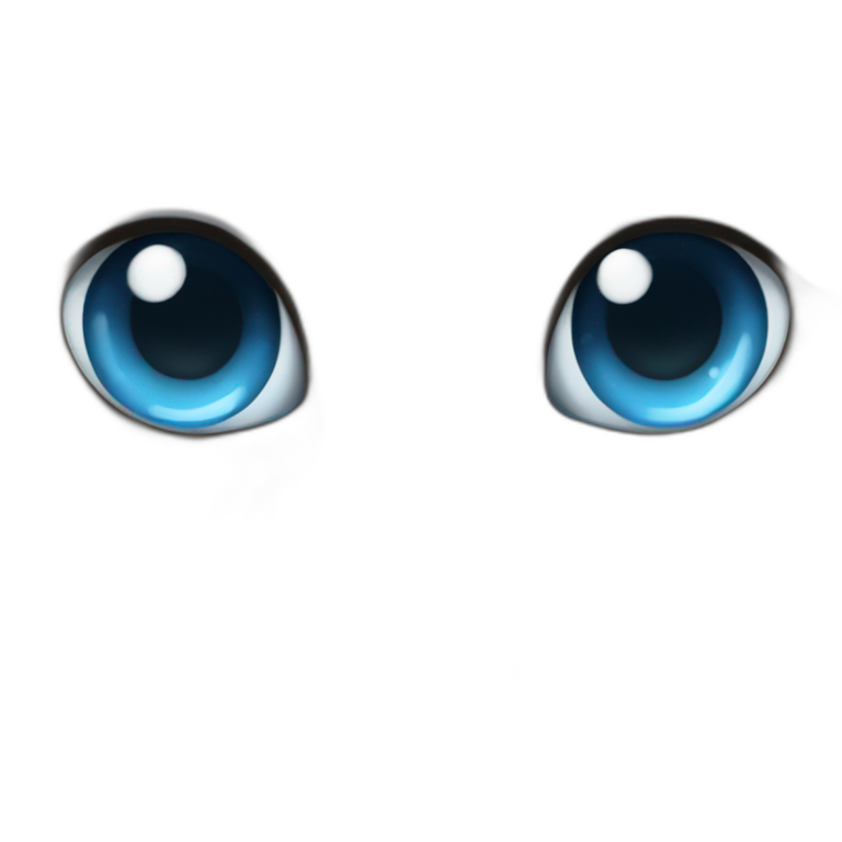 cara gato persa blanco ojos celeste emoji