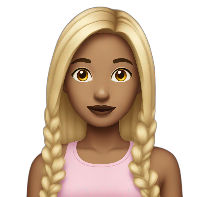 Girl With Snapchat Filter emoji