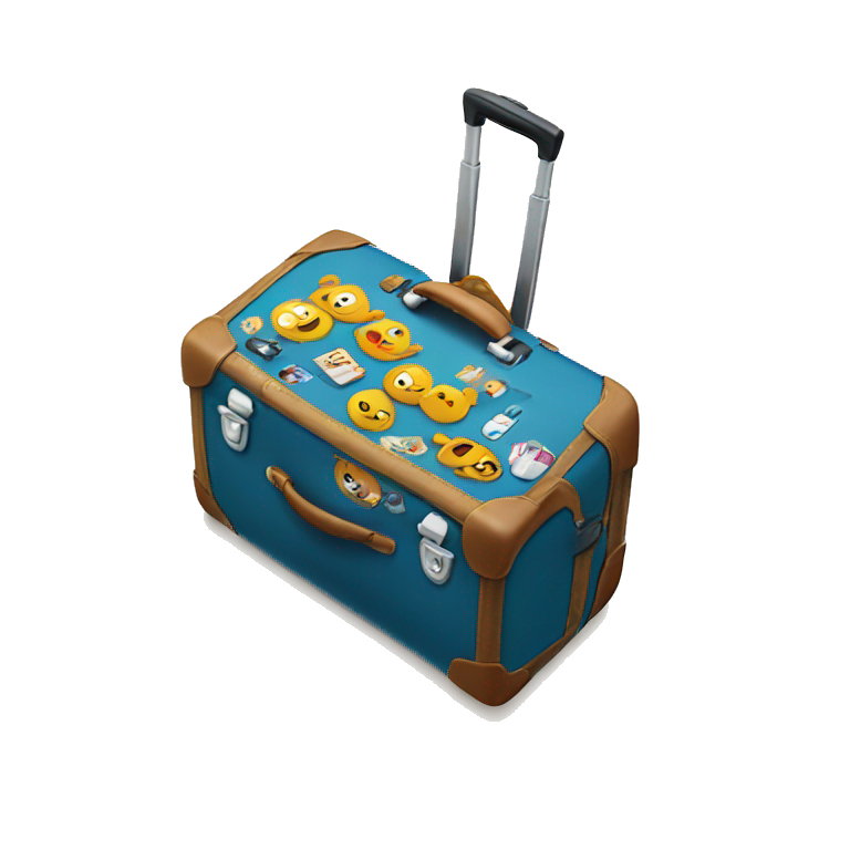 Disney emoji suitcase on sale