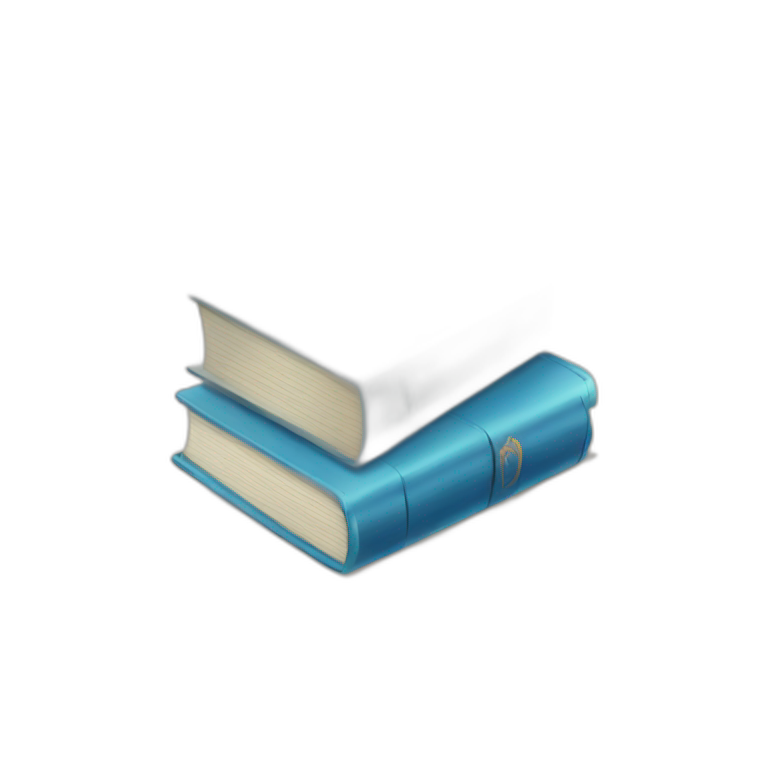 Book blue emoji