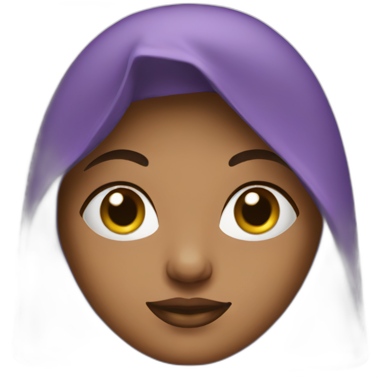 purple veiled woman emoji