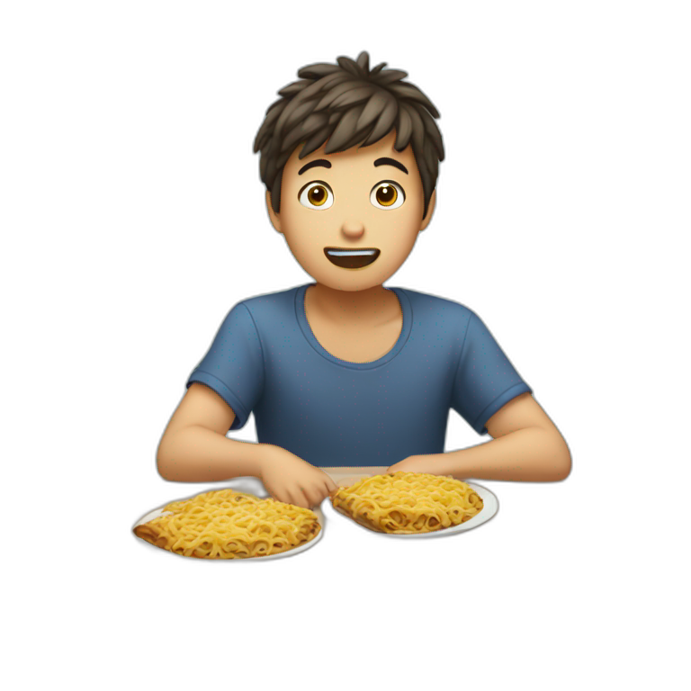 hungry boy emoji
