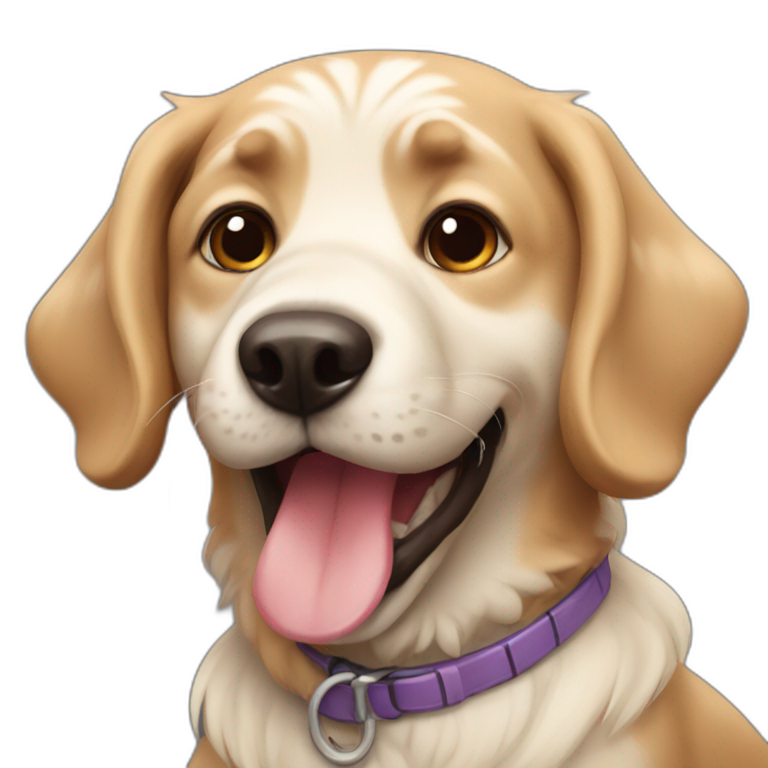 Funny dog emoji