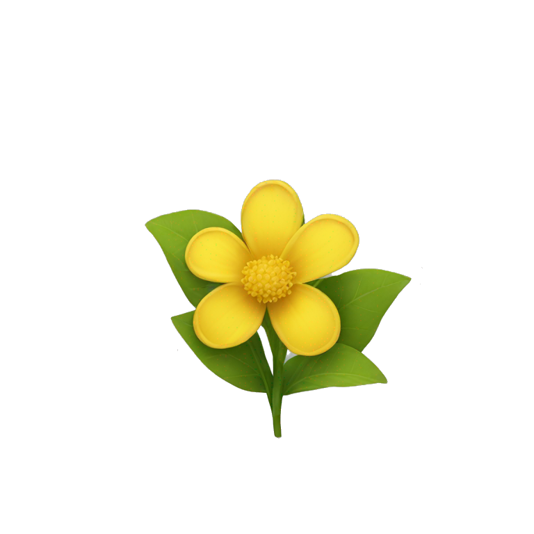 Yellow flower emoji