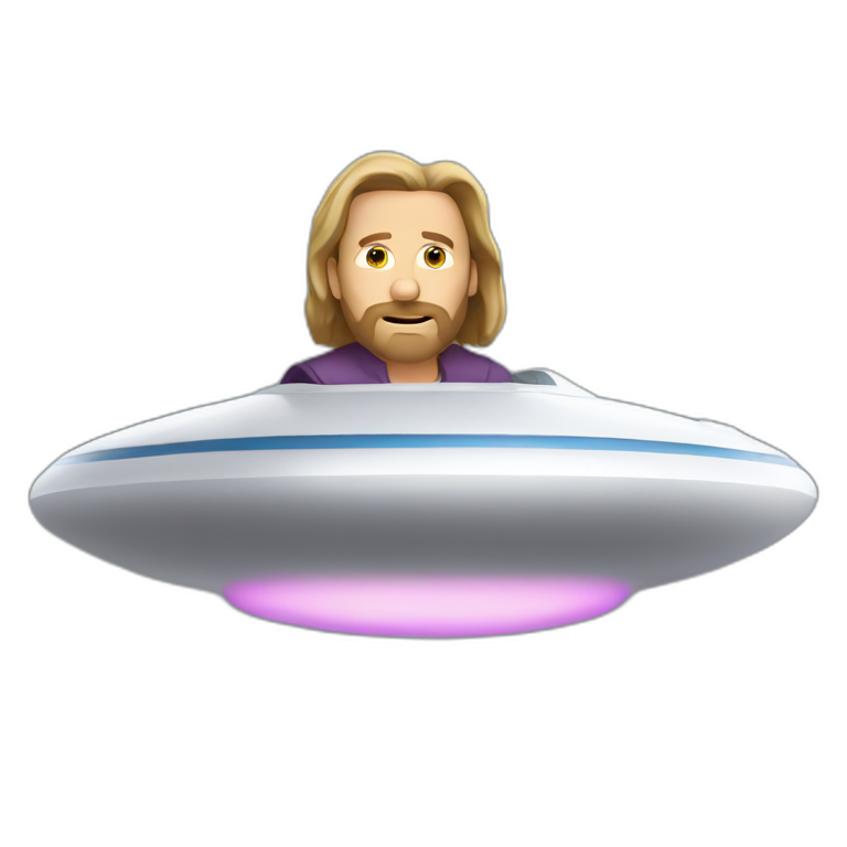 lebowski in a flying saucer emoji