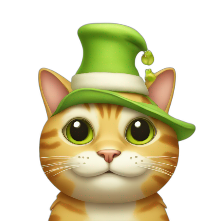 cat-wearing-frog-hat emoji