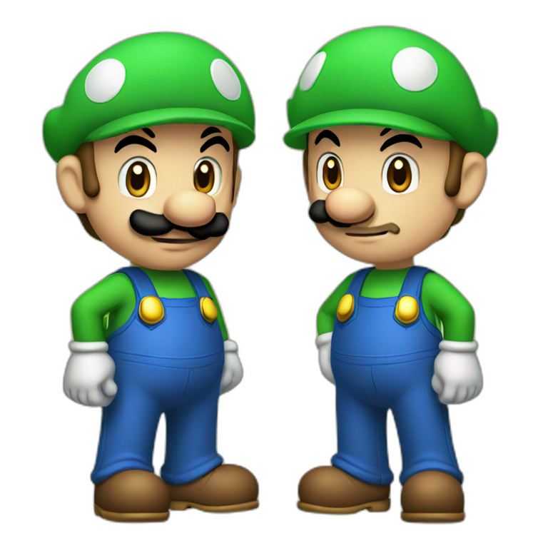Mario and Luigi  emoji
