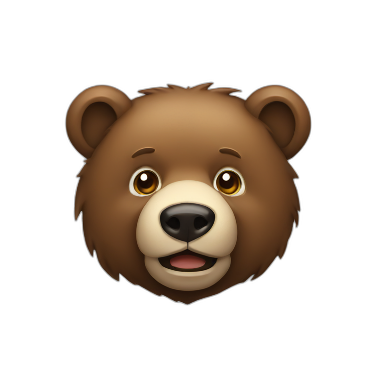 Bear in chain emoji