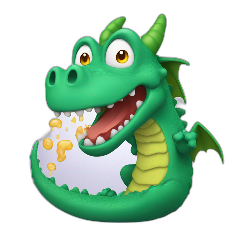 vomiting dragon emoji