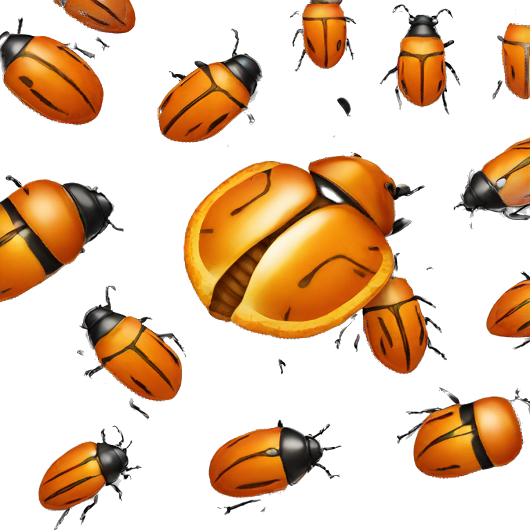 Orange beetle emoji