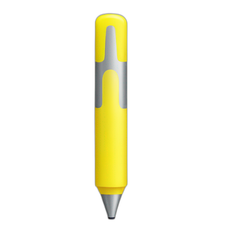 yellow highlighter pen tip emoji