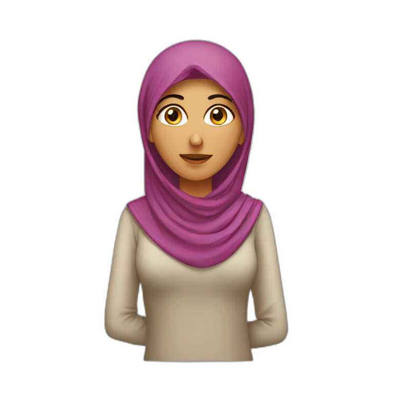 Arabic women supply chain emoji