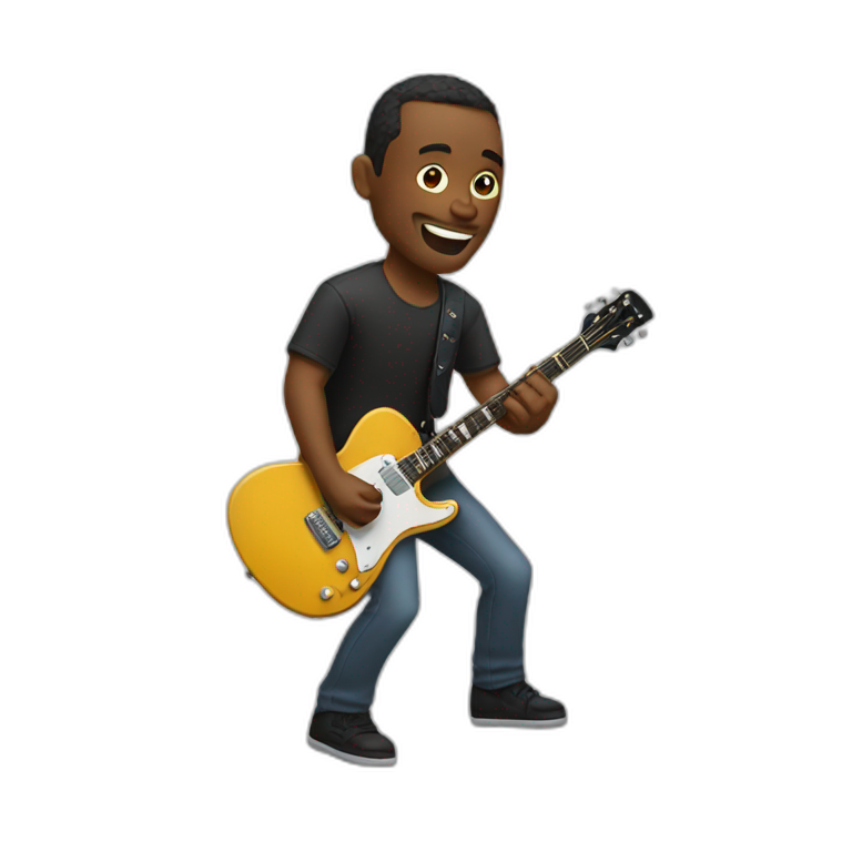 Guitar man emoji