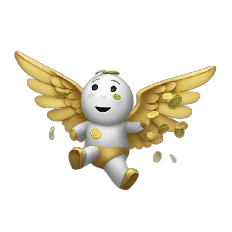 money flying with wings emoji