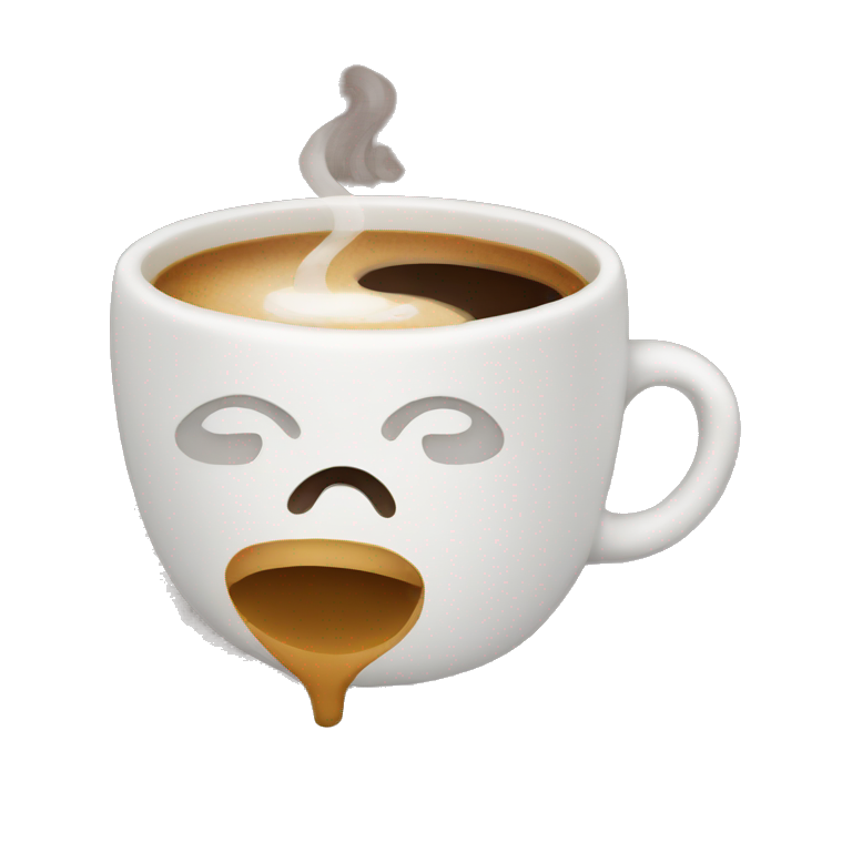 a person who drink coffee emoji