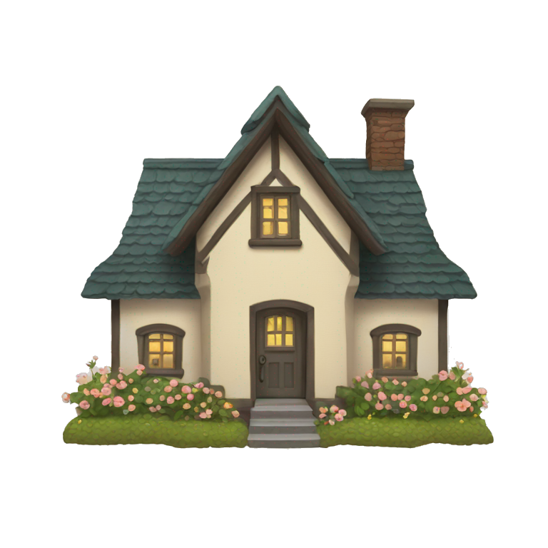 cottage house emoji