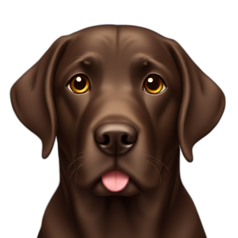 labrador chocolate emoji