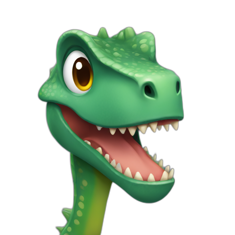 Emoji de dinosaurio con cara de persona  emoji