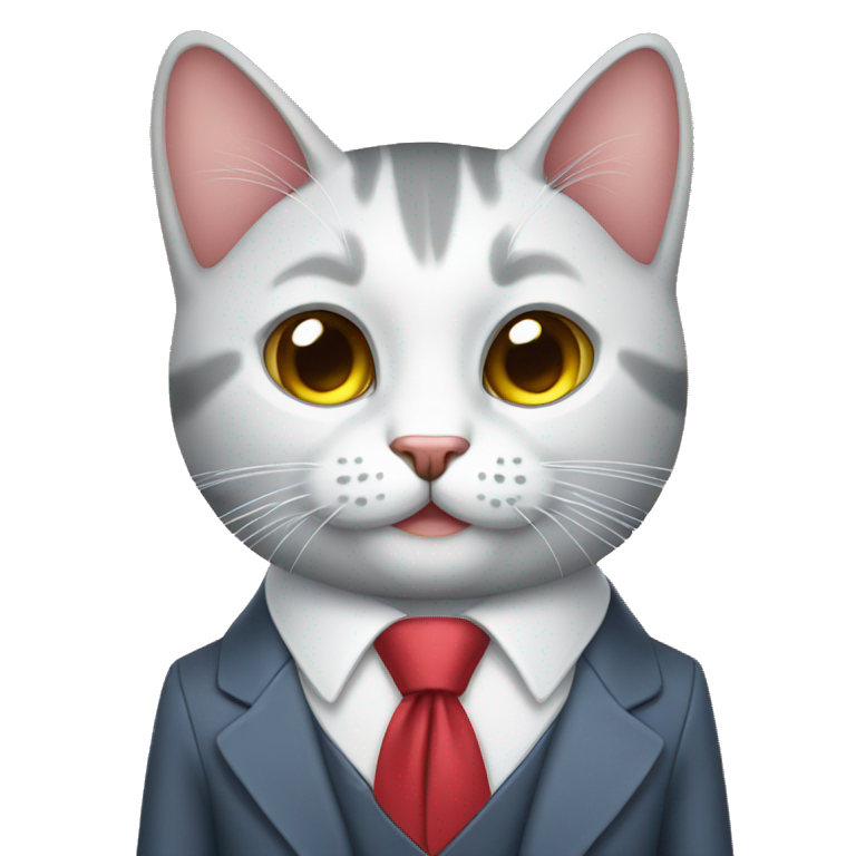 Gato con corbata emoji
