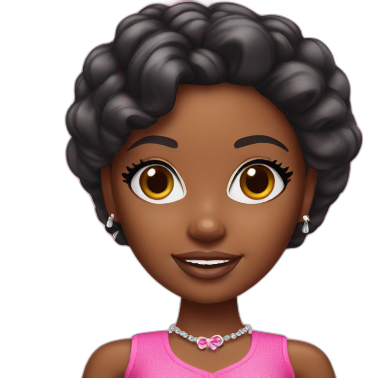 Black Girl Barbie emoji