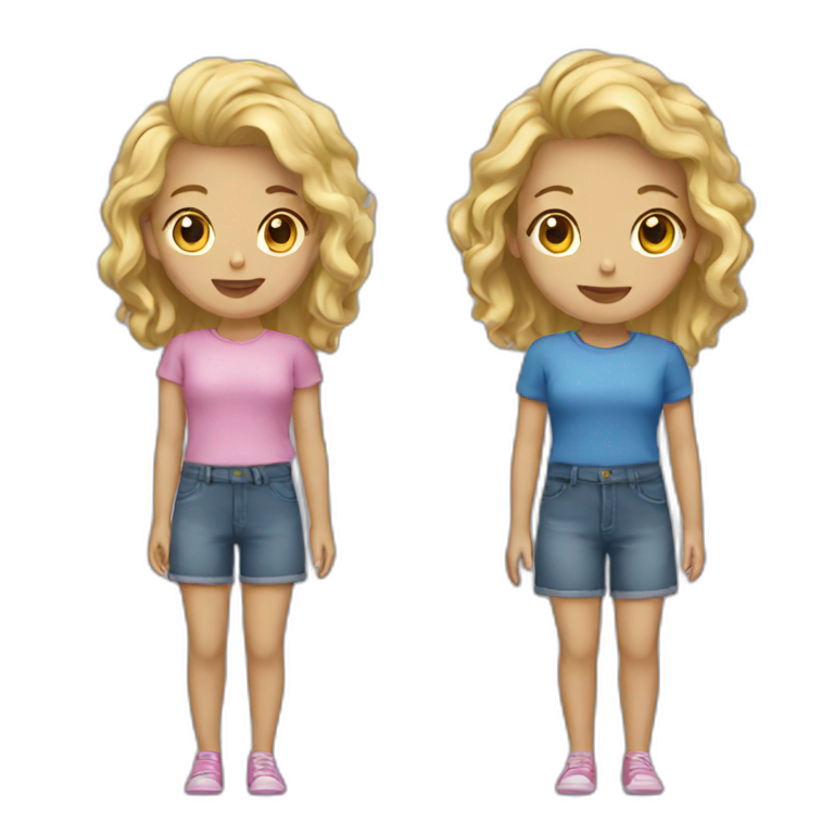 two girls emoji
