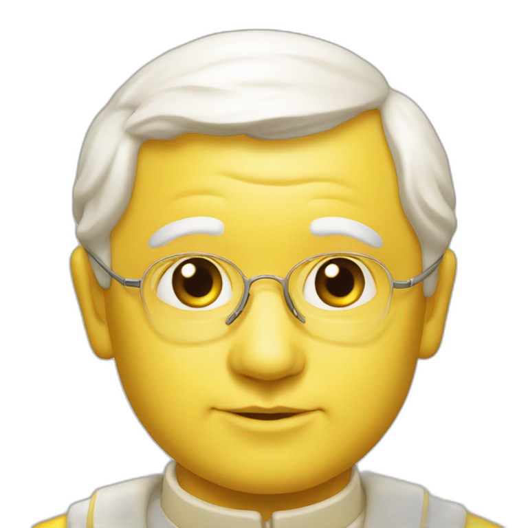 John Paul II yellow emoji