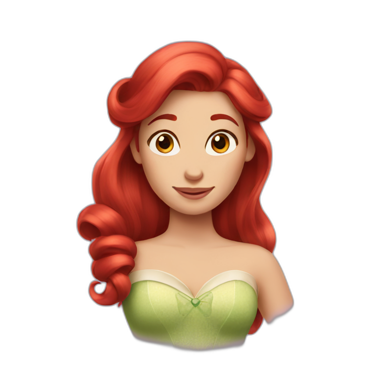 disney princess red hair emoji