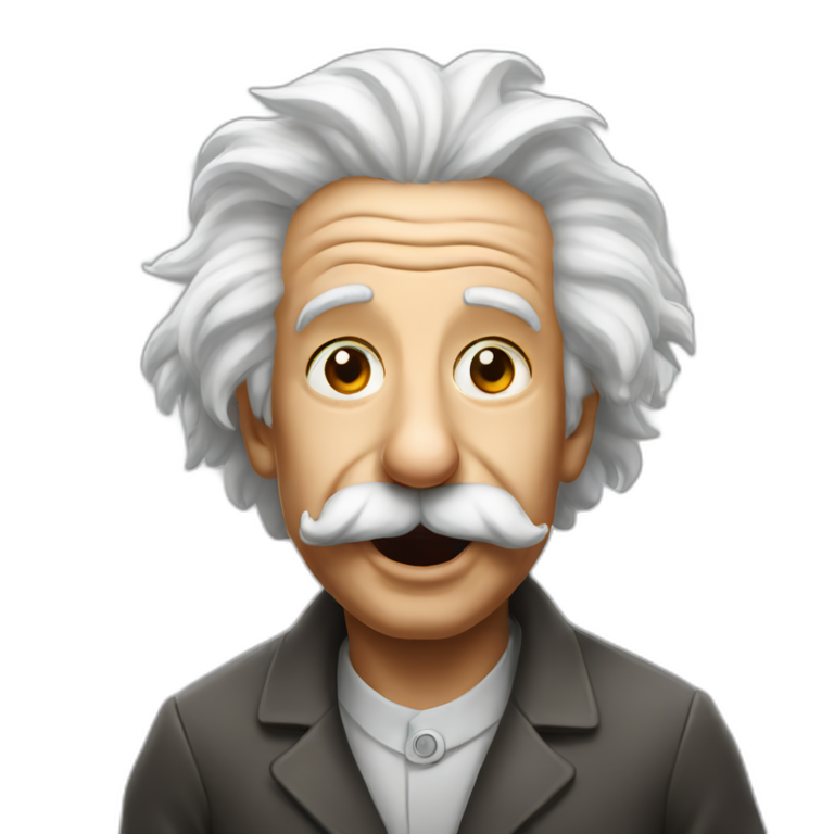 Einstein with tongue out emoji