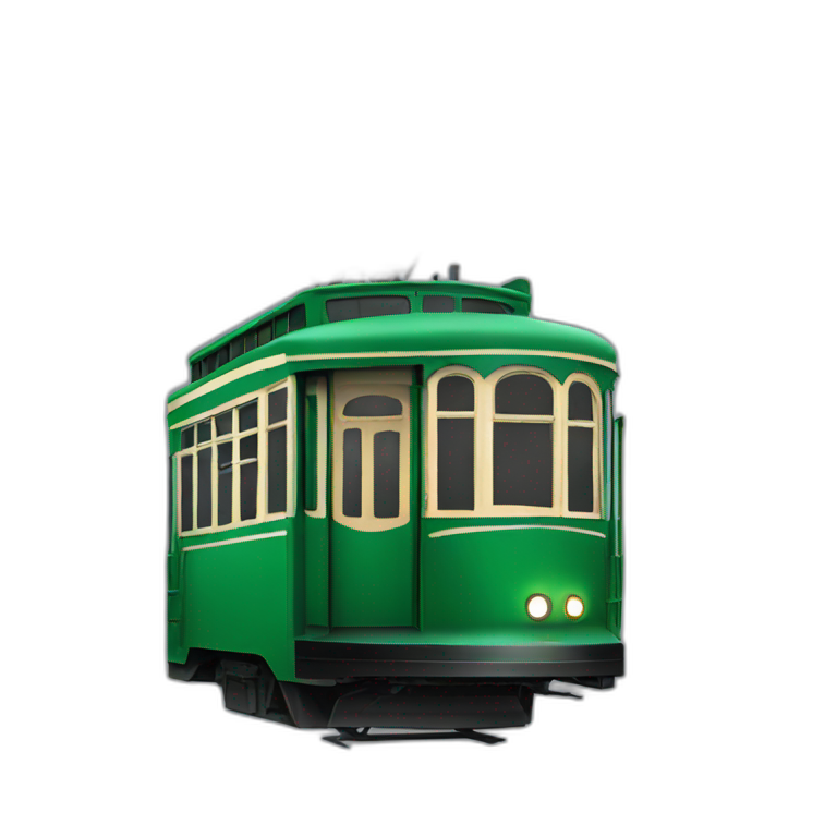 New Orleans Green street car emoji