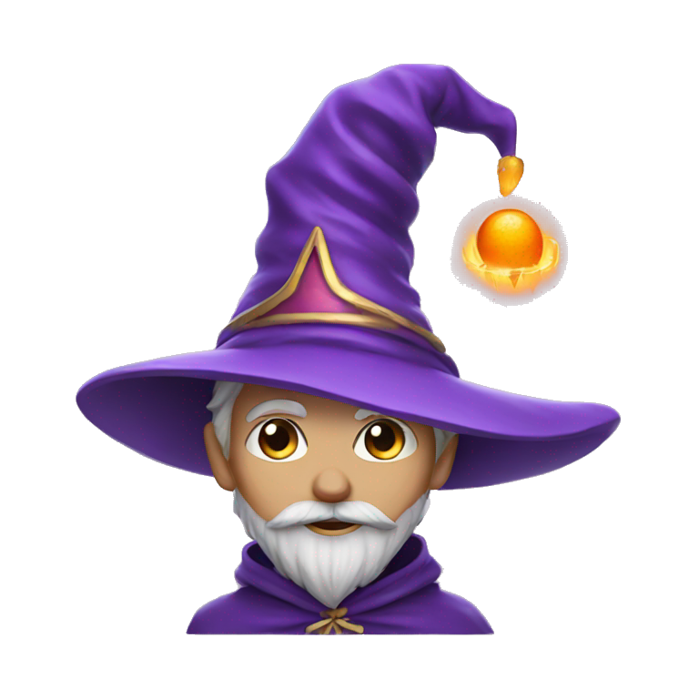 carot wearing magic purple wizard   emoji