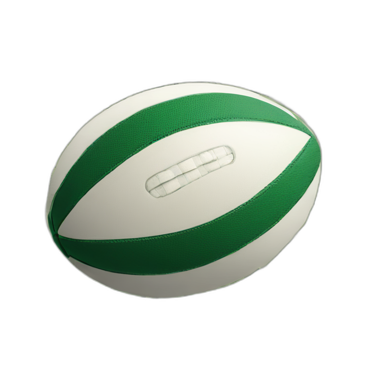 rugby ball made of dollar bills emoji