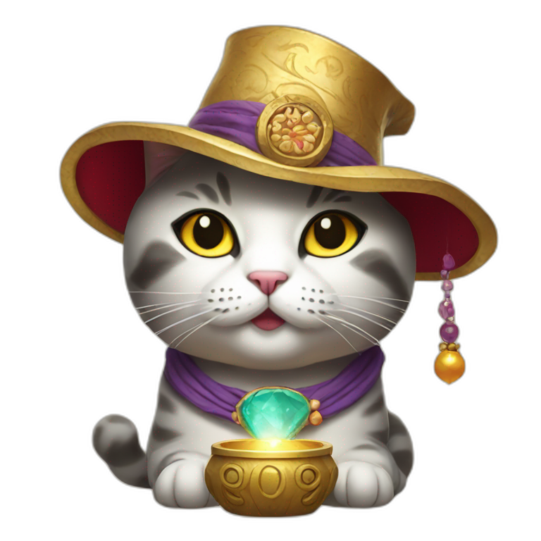 fortune-teller cat emoji