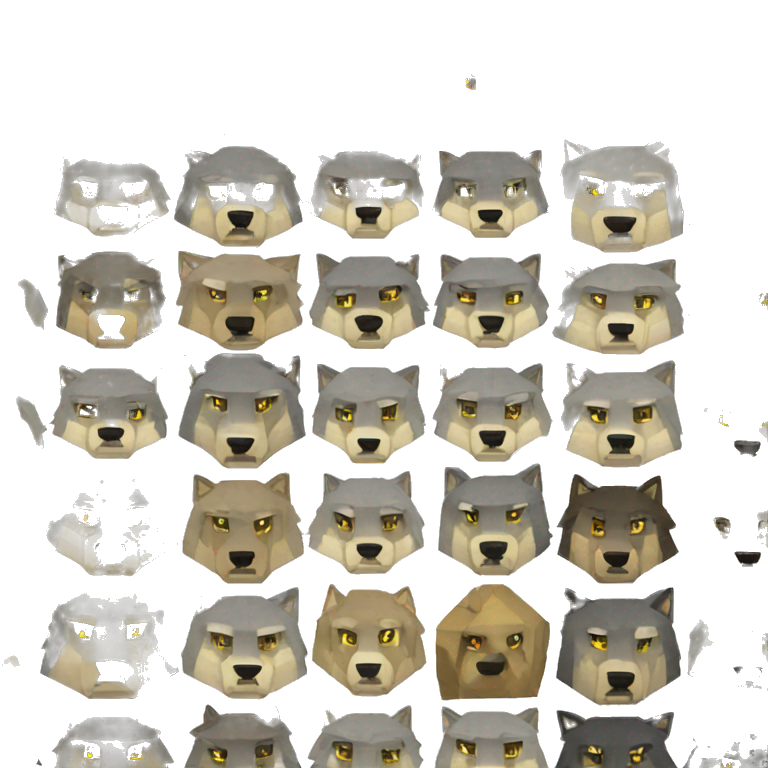 Minecraft wolves emoji