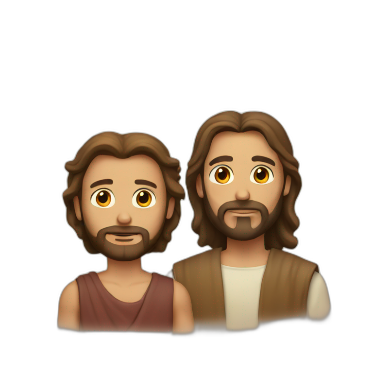 Jesus and man  emoji