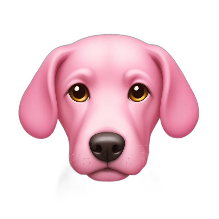 dog pink emoji