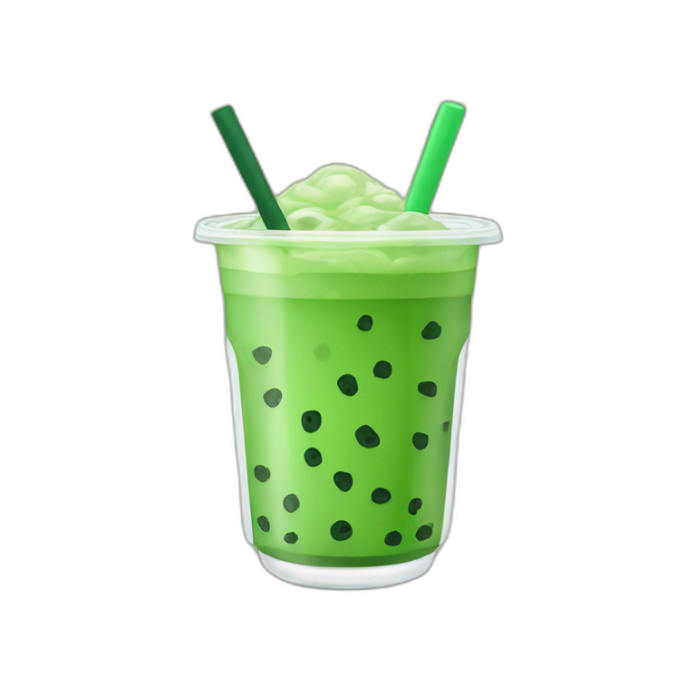 Green Boba Tea emoji