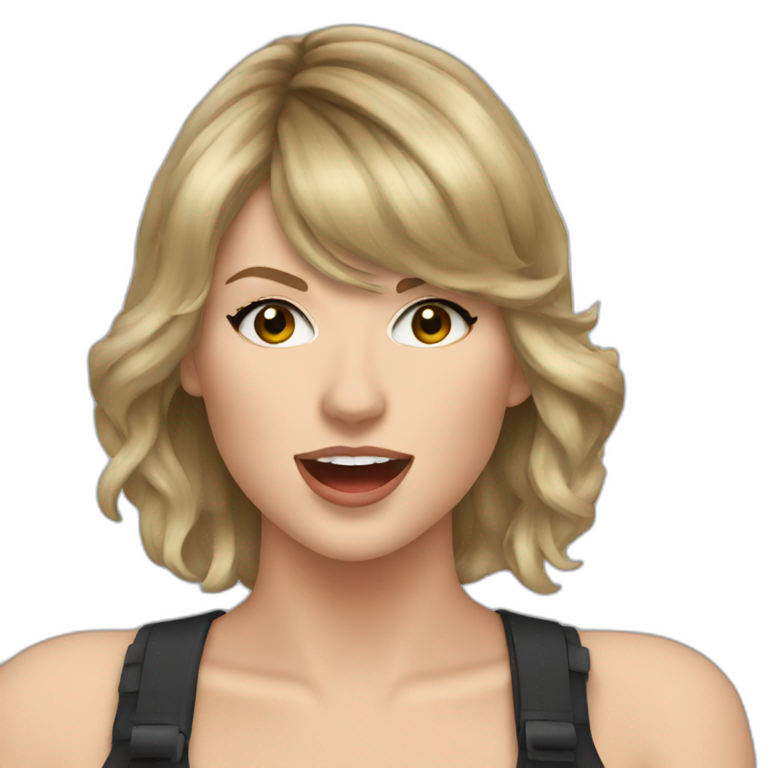singing Taylor swift emoji