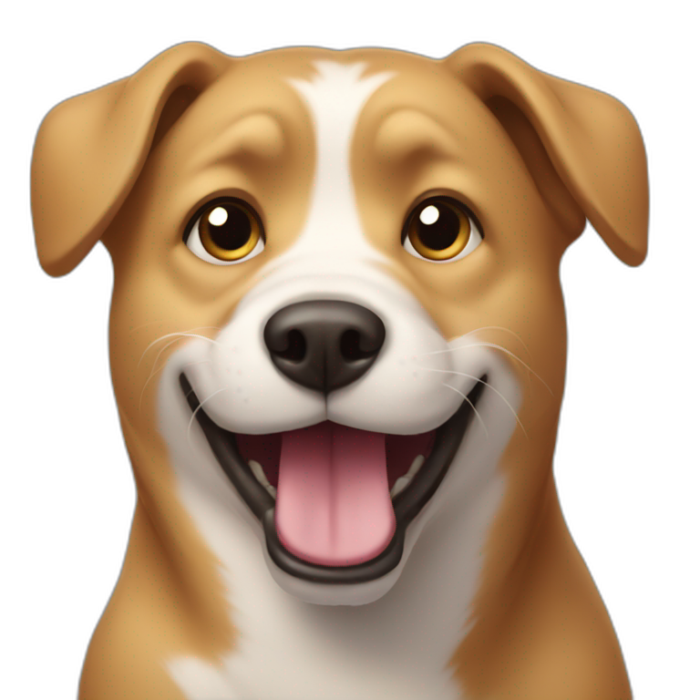 dog wide open mouth emoji