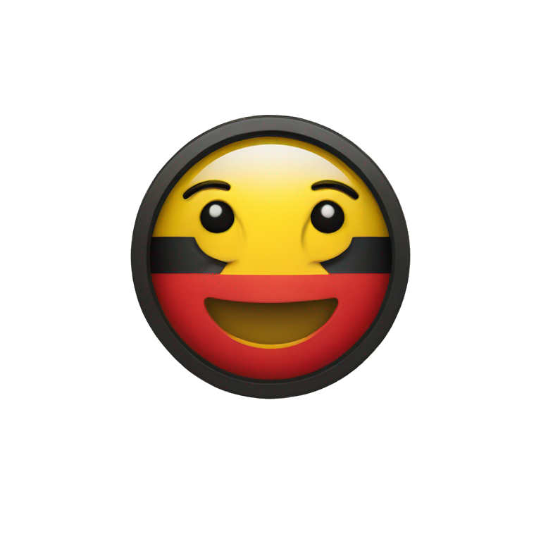 The German flag is smile emoji